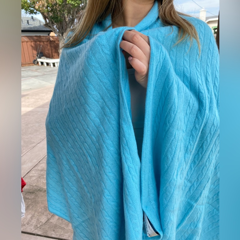 2 for 1 100% Cashmere scarf/ shawl with butting Never Worn w/ Tags